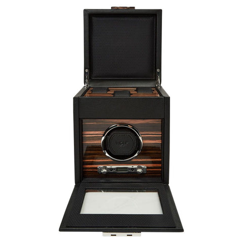 PORTAOROLOGI ROADSTER SINGLE WATCH WITH STORAGE 457156 WOLF BLACK