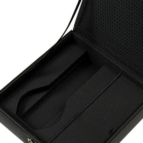 PORTAOROLOGI ROADSTER TRIPLE WATCH WINDER WITH STORAGE 457356 WOLF BLACK