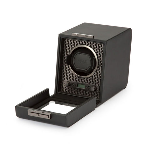 PORTAOROLOGI AXIS SINGLE WATCH WINDER 469103 WOLF BLACK