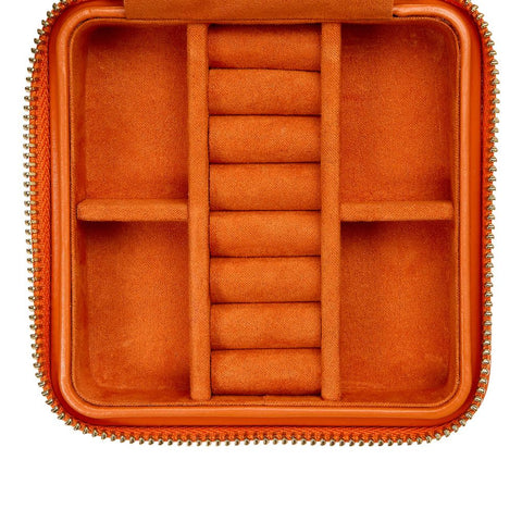 PORTAGIOIE MARIA SMALL ZIP CASE TANGERINE 766239 WOLF ORANGE