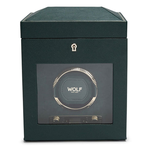 PORTAOROLOGI BRITISH RACING SINGLEV WATCH WINDER 792141 WOLF GREEN