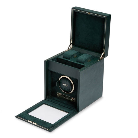 PORTAOROLOGI BRITISH RACING SINGLEV WATCH WINDER 792141 WOLF GREEN