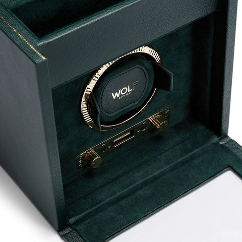 PORTAOROLOGI BRITISH RACING SINGLEV WATCH WINDER 792141 WOLF GREEN
