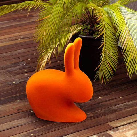 RABBIT CHAIR BABY DARK ORANGE 90001DO QEEBOO ORANGE