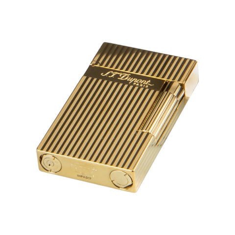 ACCENDINO S.T  DUPONT LI L2 VERTICAL LINES /Y GOLD LINE 2 ART. 016827