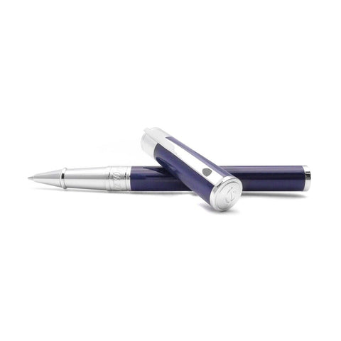 PENNA ROLLER WI DI-INITIAL BLUE/CHROME 262205 S.T. DUPONT BLUE