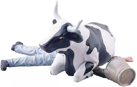 COW PARADE M COW SITTING ON MAN/NI  MU ART. 47811 MULTICOLOR