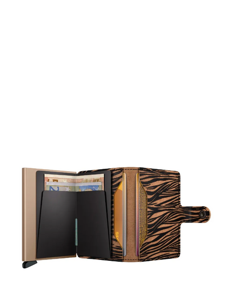 PORTAFOGLIO MINIWALLET ZEBRA BEIGE SECRID WHITE