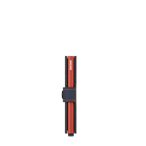 MINIWALLET SECRID MATTE NIGHTBLUE &amp; ORANGE