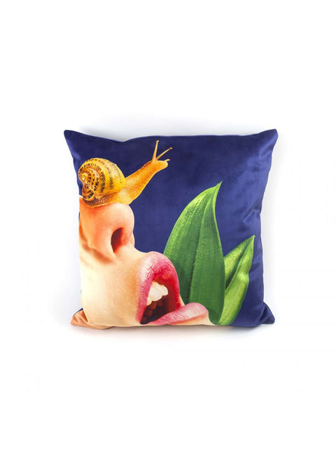 CUSCINO TOILETPAPER 50X50 SNAIL 02308 SELETTI MULTICOLOR