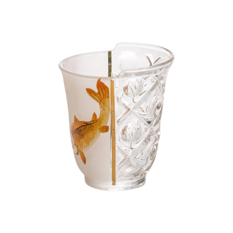 SET TRE BICCHIERI IN VETRO HYBRID-AGLAURA 09734 SELETTI WHITE