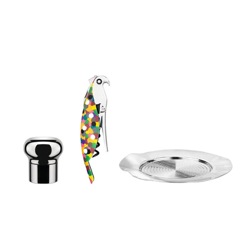 WINE GIFT PARROT SET ART. GAM32SET ALESSI