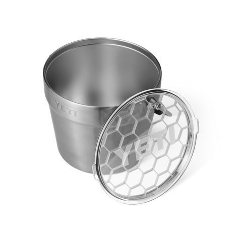 PORTA GHIACCIO RAMBLER BEVANDE BUCKET STAINLESS 70000001567 YETI SILVER