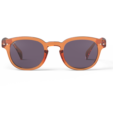 OCCHIALI SUN C ORANGE SMASH PURPLE LENSES +0 IZIPIZI ORANGE