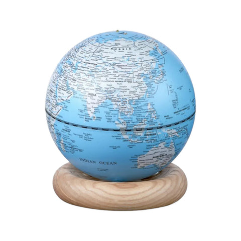 ATLAS GLOBE LAMP SKY BLUE MINI-WHITE ASH GINGKO