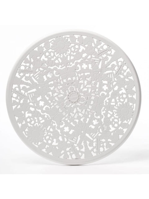TAVOLO IN ALLUMINIO INDUSTRY COLLECTION 70 X 74CM ART. 18687BIA SELETTI WHITE