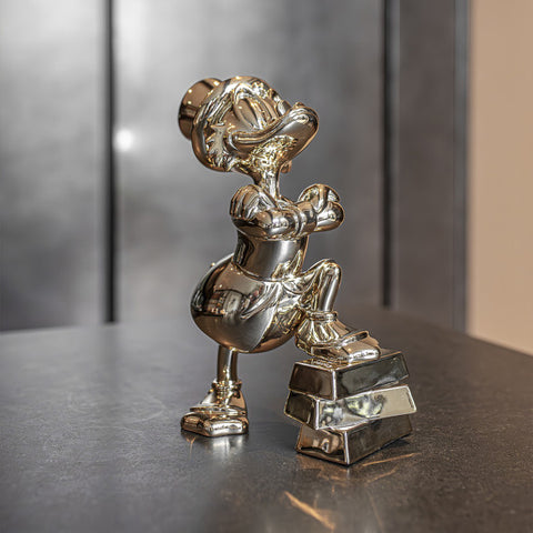 SCULPTURE UNCLE SCROOGE INGOTS 30 CM DISST03006MEOR LEBLON DELIENNE GOLD