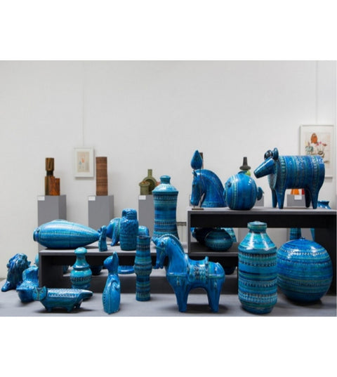 FIGURA DI TORO CM.32 RIMINI BLU ALDO LONDI ART. ZZ999-14 BITOSSI CERAMICHE BLUE