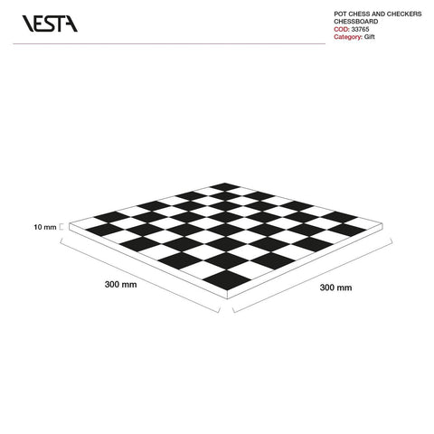 SCACCHI E DAMA BIANCO /NERO VESTA ART. 3376513
