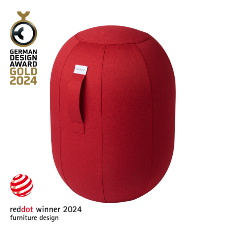 SGABELLO KAPSUL LEIV 60-65 VLUV RUBY RED