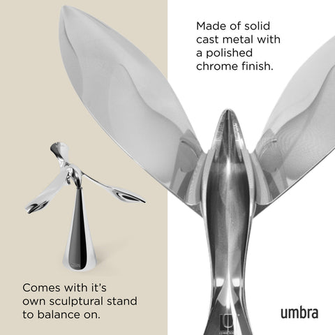CAVATAPPI TIPSY BOTTLE OPENER CHROME 1013387-158 UMBRA SILVER