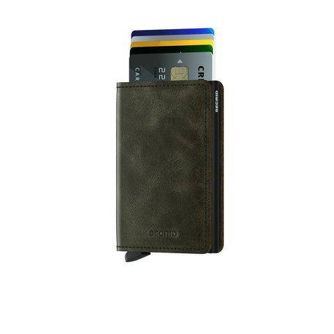 SLIMWALLET SECRID VINTAGE OLIVE BLACK