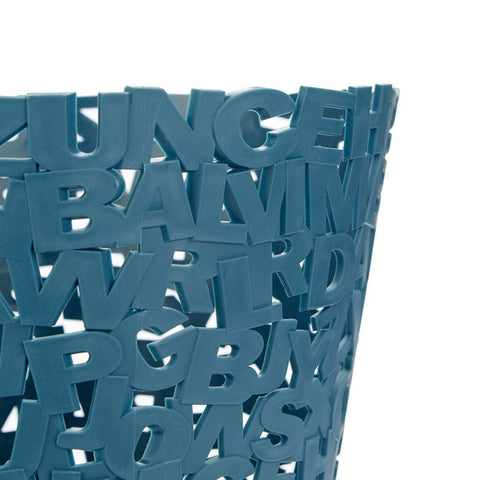 CESTINO GETTACARTE LETTERE BALVI BLUE