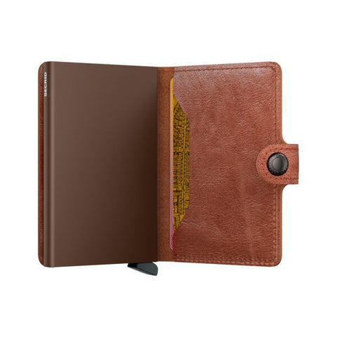 PORTAFOGLIO MINIWALLET VINTAGE COGNAC-BROWN SECRID BROWN