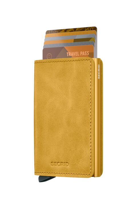 PORTAFOGLIO SLIMWALLET VINTAGE SECRID YELLOW