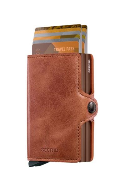 PORTAFOGLIO TWINWALLET VINTAGE COGNAC-BROWN SECRID BROWN