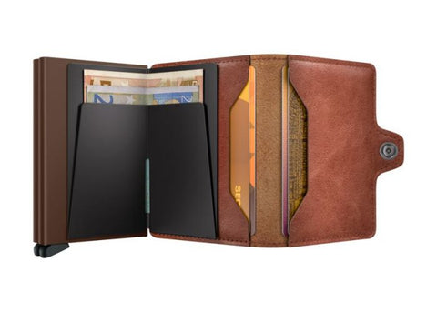 PORTAFOGLIO TWINWALLET VINTAGE COGNAC-BROWN SECRID BROWN