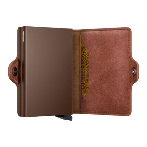 PORTAFOGLIO TWINWALLET VINTAGE COGNAC-BROWN SECRID BROWN