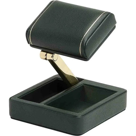 PORTAOROLOGI  BRITISH RACING SINGLE TRAVEL WATCH STAND 485441 WOLF GREEN