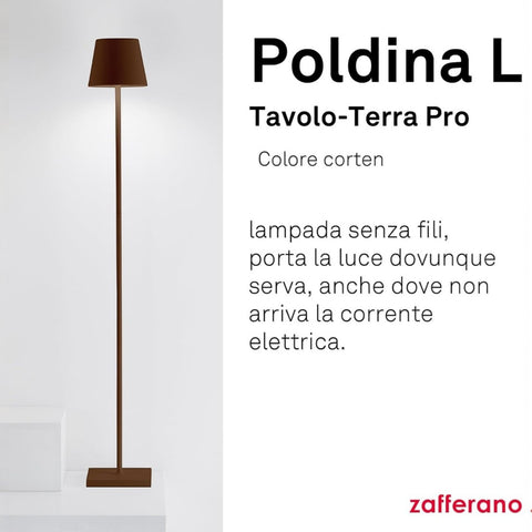 LAMPADA ZAFFERANO POLDINA L PRO CORTEN