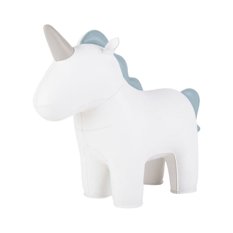 ZUNY BOOKEND 1 KG UNICORN NICO WHITE & SMOKEY BLUE ART. ZUBV03110120