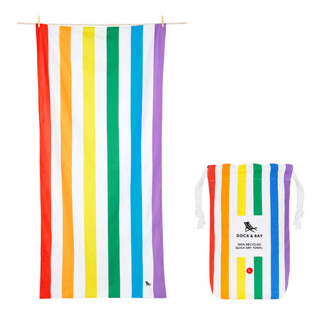 "DOCK &amp; BAY TOWEL XL 200X90 RAIMBOW"