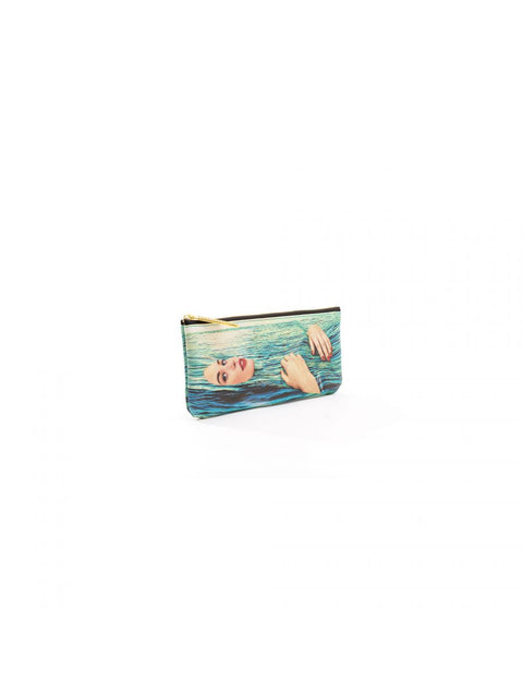 "SELETTI PU TOILETPAPER CASE 21X9 SEA GIRL ART 02526"