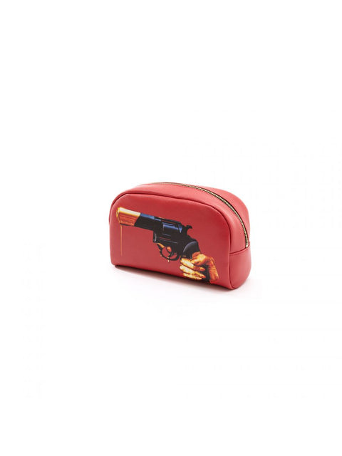 "SELETTI BEAUTY CASE IN PU TOILETPAPER 23X8X13 REVOLVER ART 02555"