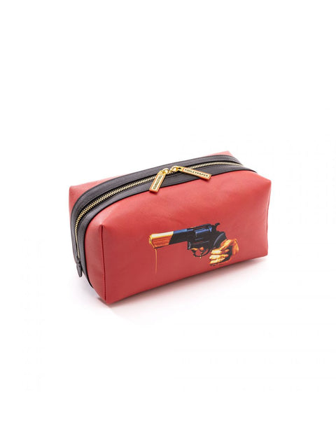 SELETTI BEAUTY CASE IN PU TOILETPAPER  25,5X12,5X12 REVOLVER ART 02594