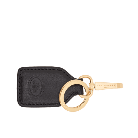 "THE BRIDGE BLACK GOLD LEATHER KEYRING ART.09309001/30"