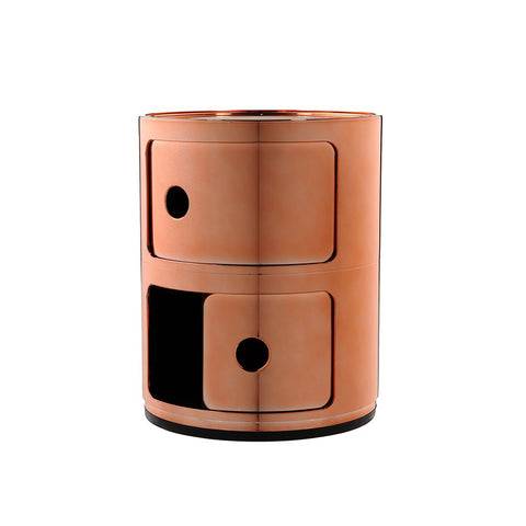 COMODINO COMPONIBILE 2 ELEMENTI RAME 05966/RR KARTELL BROWN