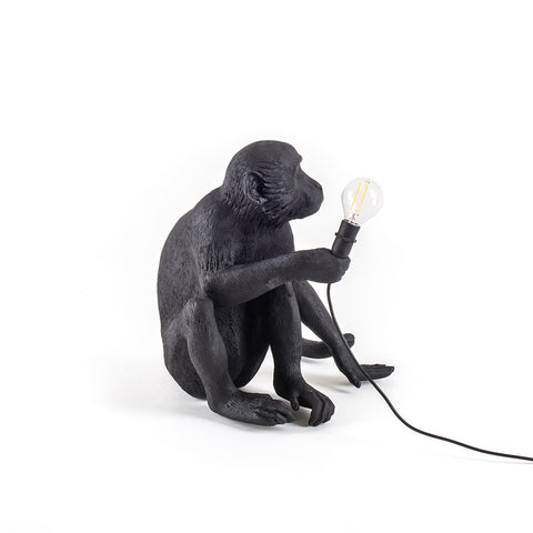 SELETTI RESIN LAMP MONKEY LAMP OUTDOOR Cm.34X30 H.32 - SITTING