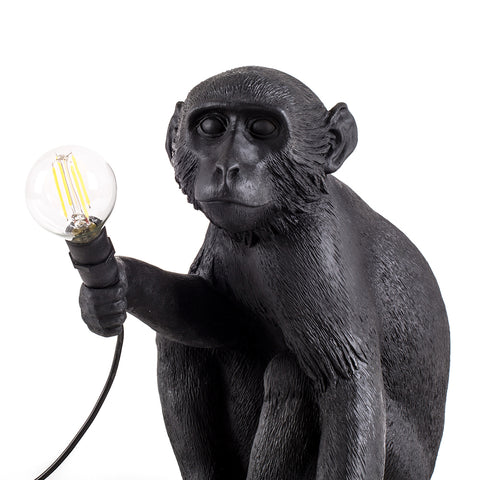 SELETTI RESIN LAMP MONKEY LAMP OUTDOOR Cm.34X30 H.32 - SITTING