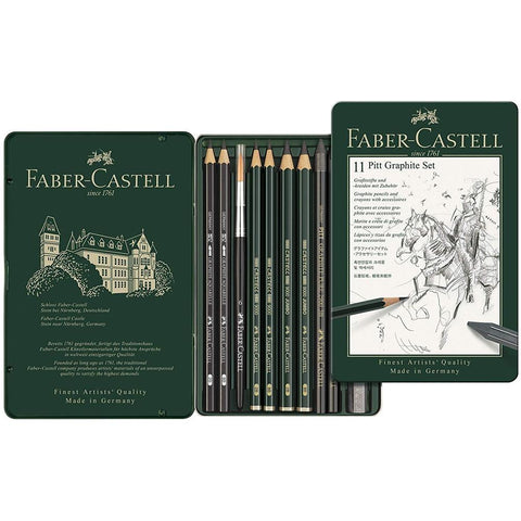 SET FABER CASTELL PITT 11 GRAPHITE