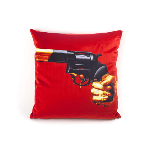 PADDED POLYESTER CUSHION. REVOLVER FEATHER 50X50 SELETTI