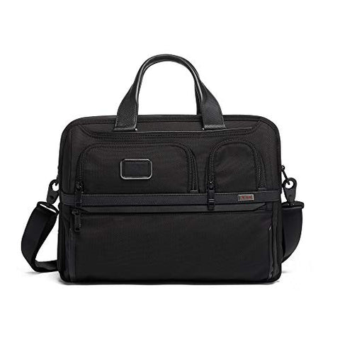 TUMI EXPANDABLE ORGANIZER LAPTOP BRIEF BLACK ART 117305-1041