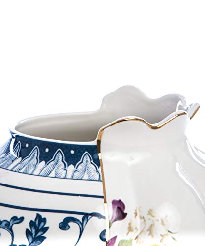 PORCELAIN VASE DIAM. 23 H. 26 HYBRID MELANIN SELETTI