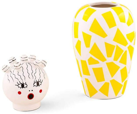 VASO IN DOLOMITE CON COPERCHIO LE CANOPIE-ROSIO 10532 SELETTI YELLOW