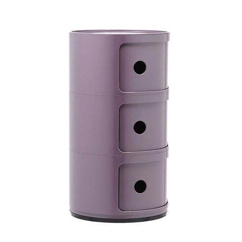 COMODINO COMPONIBILE 3 ELEMENTI 4967/20 PURPLE