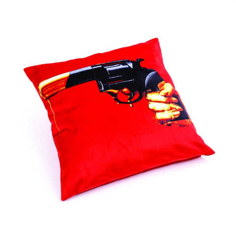 PADDED POLYESTER CUSHION. REVOLVER FEATHER 50X50 SELETTI